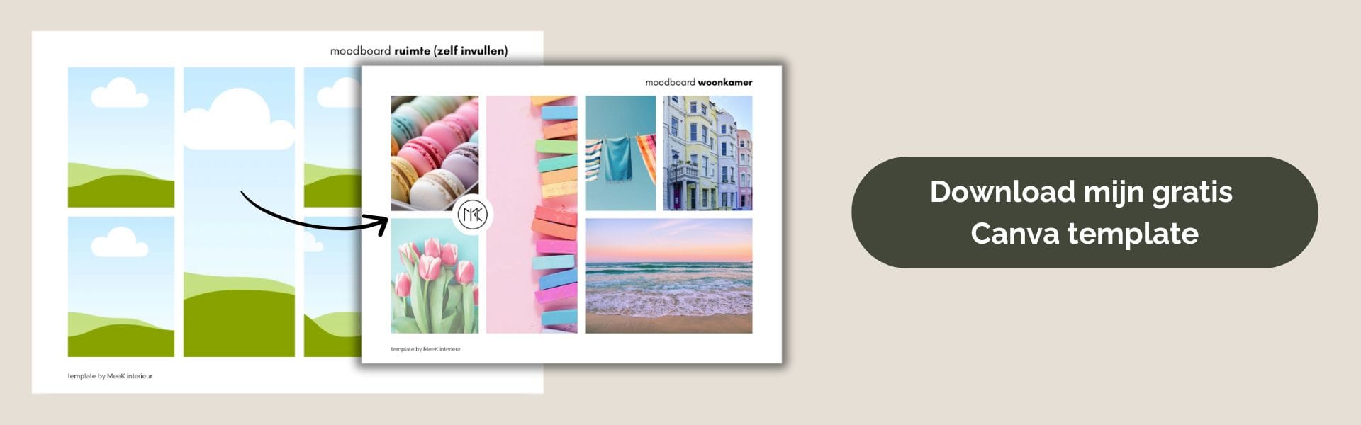 Download moodboard Canva template