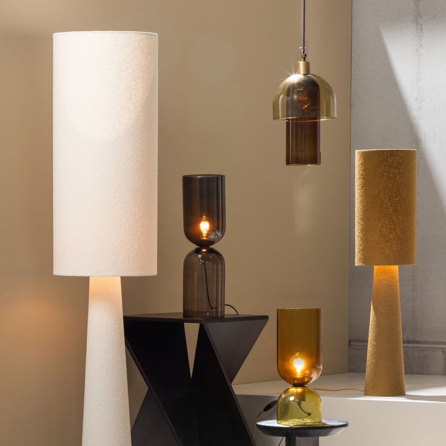 Diverse lampen bij elkaar